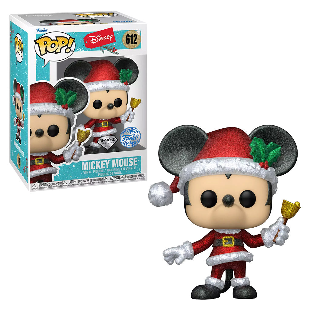 FUNKO POP DISNEY HOLIDAY MICKEY MOUSE DIAMOND *EX* 612