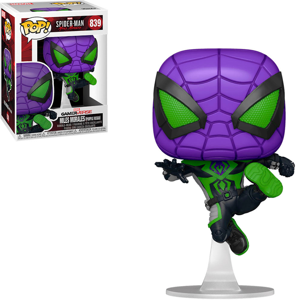 FUNKO POP MARVEL GAMERVERSE SPIDER-MAN - MILES MORALES (PURPLE REIGN) 839
