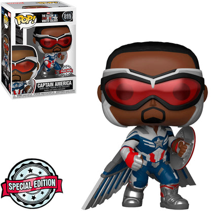 FUNKO POP MARVEL THE FALCON AND THE WINTER SOLDIER EXCLUSIVE - CAPTAIN AMERICA 819