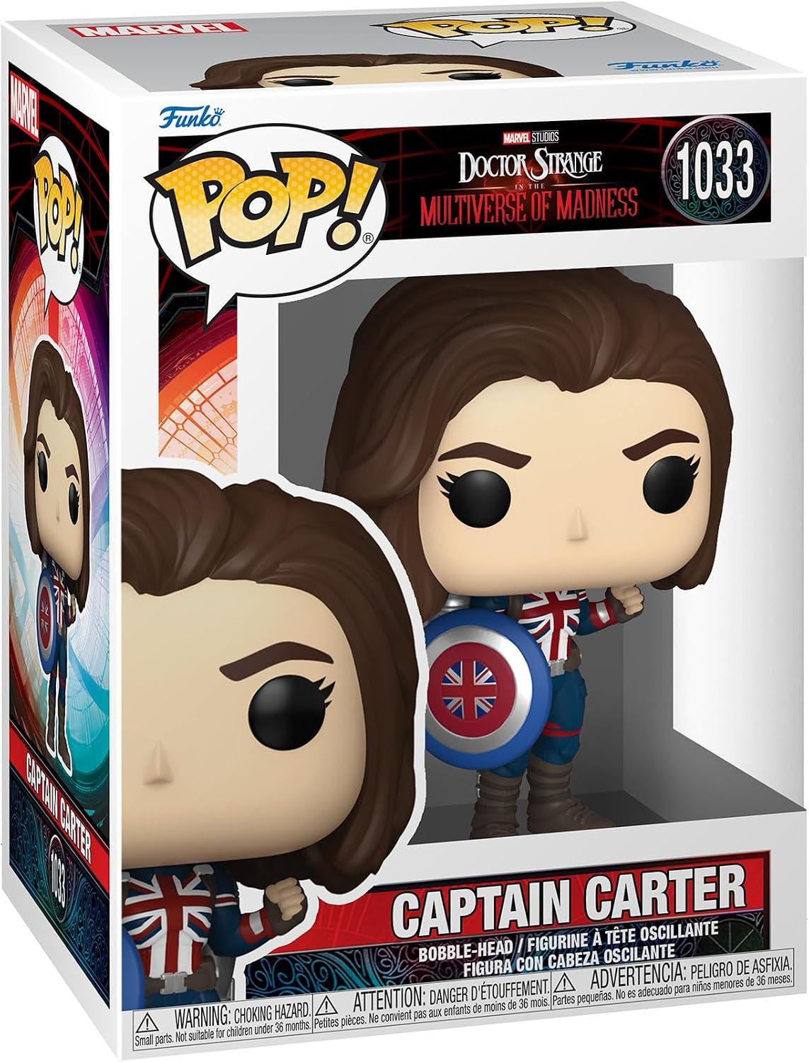 FUNKO POP MARVEL DOCTOR STRANGE IN THE MULTIVERSE OF MADNESS - CAPTAIN CARTER 1033