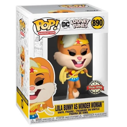 FUNKO POP LOONEY TUNES 80TH LOLA BUNNY WONDER WOMAN *EX* 890