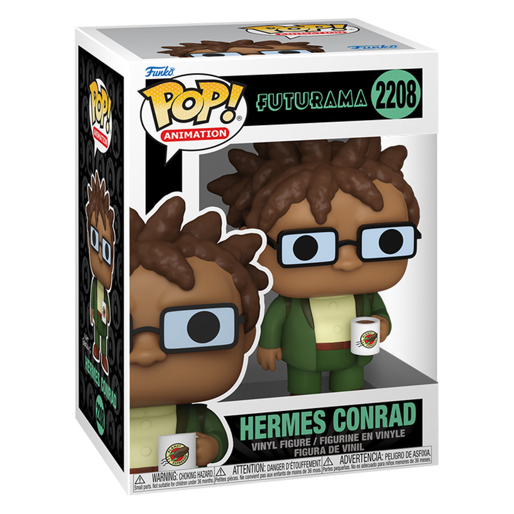 FUNKO POP FUTURAMA S5 HERMES CONRAD W/MUG 2208