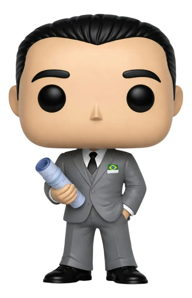 Juscelino Kubitschek Boneco Personalizado em 3D Estilo Pop