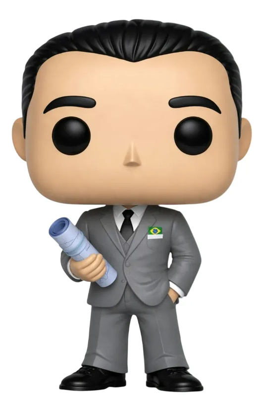Juscelino Kubitschek Boneco Personalizado em 3D Estilo Pop