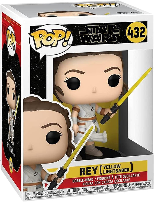 FUNKO POP STAR WARS 9 REY LIGHTSABER YELLOW 432