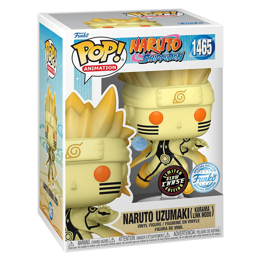 FUNKO POP CHASE NARUTO SHIPPUDEN NARUTO UZUMAKI KURAMA LINK MODE 1465