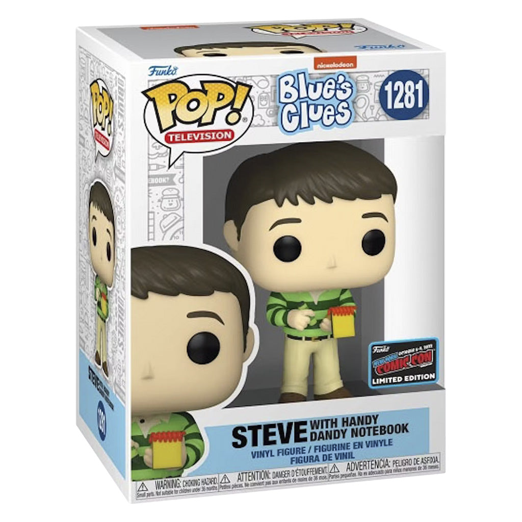 FUNKO POP BLUES CLUES STEVE W/HANDY DANDY NOTEBOOK *NYCC 2022* 1281