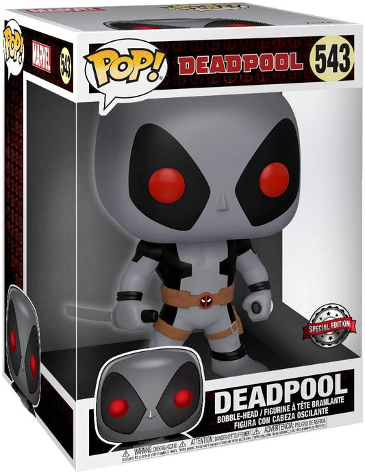 FUNKO POP MARVEL DEADPOOL *SUPER SIZED 10* W/SWORDS GRAY *EX* 543