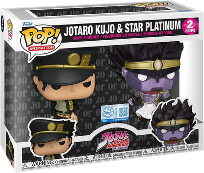 FUNKO POP ANIMATION JOJO'S BIZARRE ADVENTURE EXCLUSIVE - JOTARO JUKO & STAR PLATINUM