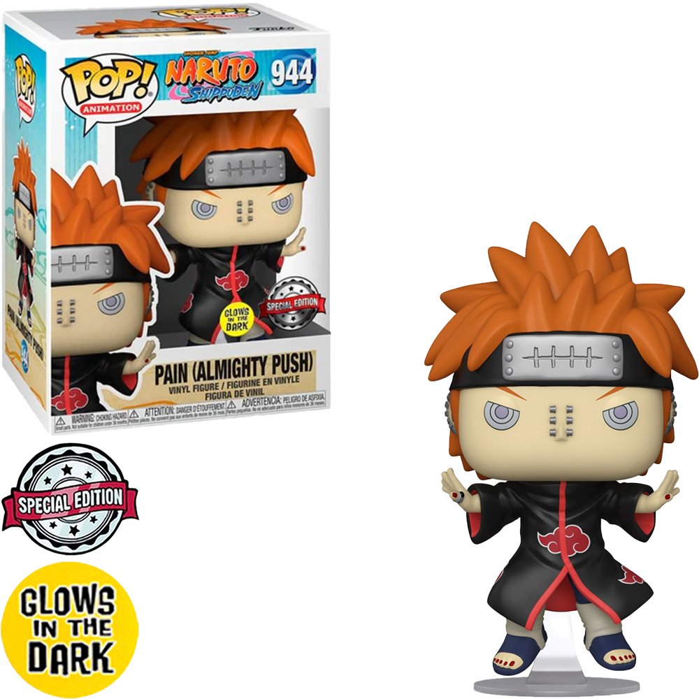 FUNKO POP NARUTO PAIN ALLMIGHTY PUSH GLOW *EX* 944