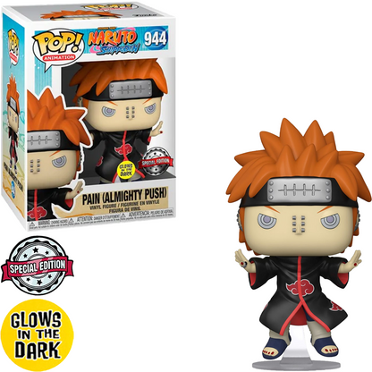 FUNKO POP NARUTO PAIN ALLMIGHTY PUSH GLOW *EX* 944