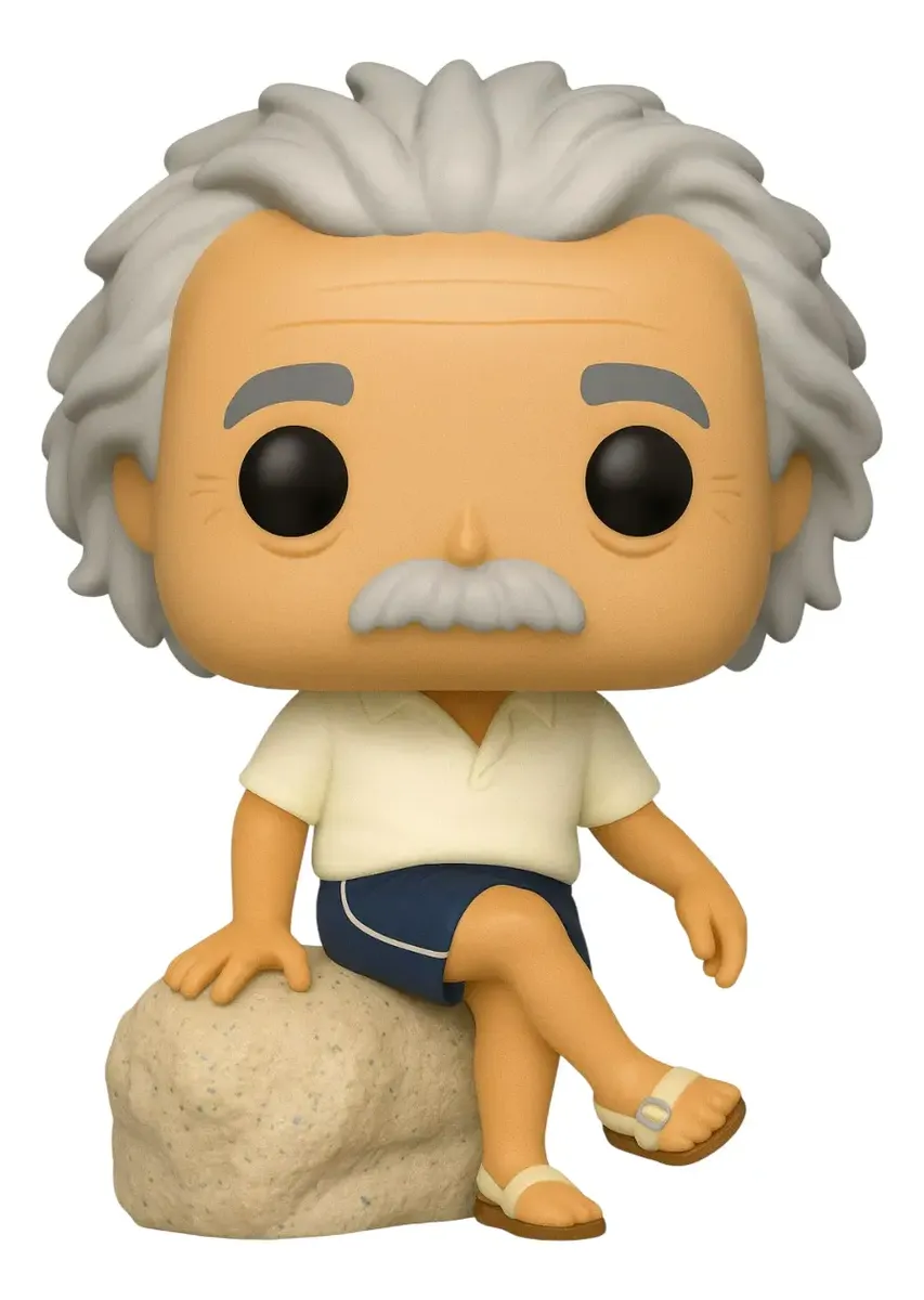 Albert Einstein No Rio De Janeiro Personalizado em 3D Estilo Pop