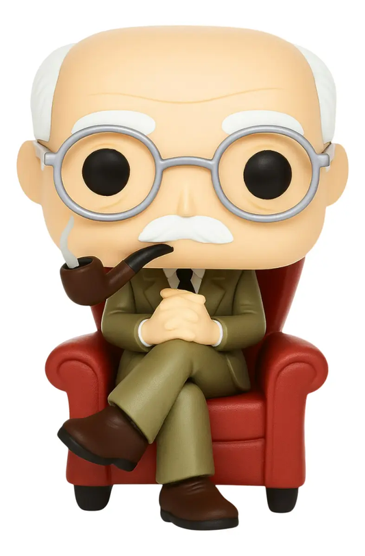 Carl Gustav Jung na Poltrona Personalizado em 3D Estilo Pop