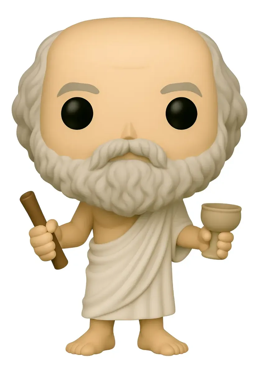 Platão Personalizado em 3D Estilo Pop