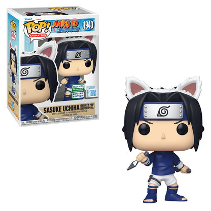 FUNKO POP NARUTO S.SASUKE UCHIHA W/SASUKE PAW  *EX* 1940