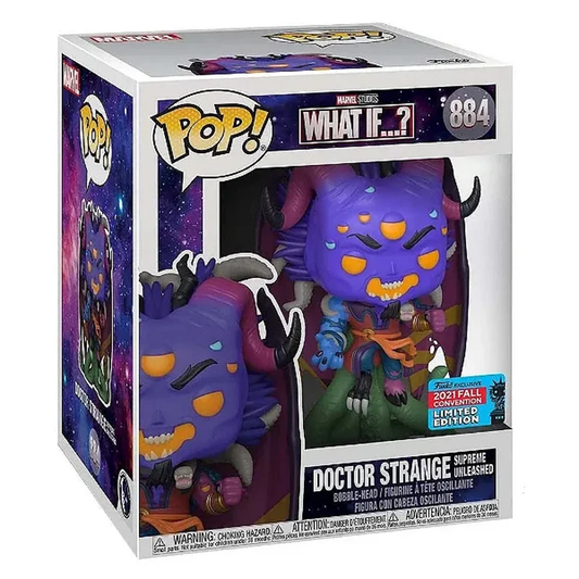FUNKO POP MARVEL WHAT IF...? NYCC 2021 EXCLUSIVE - DOCTOR STRANGE SUPREME UNLEASHED 884 (SUPER SIZED 6")