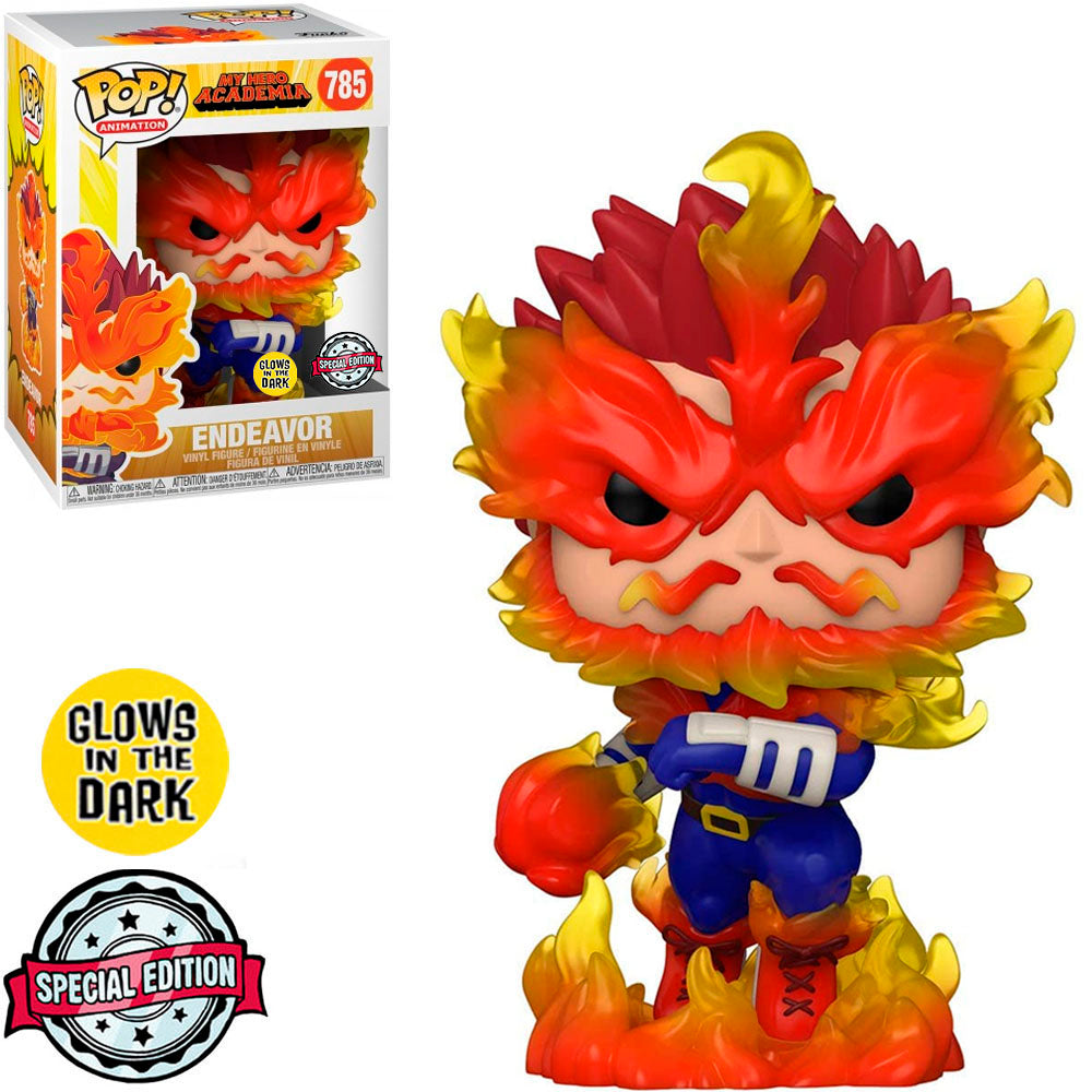 FUNKO POP MY HERO ACADEMIA S4 ENDEAVOR GLOW *EX* 785