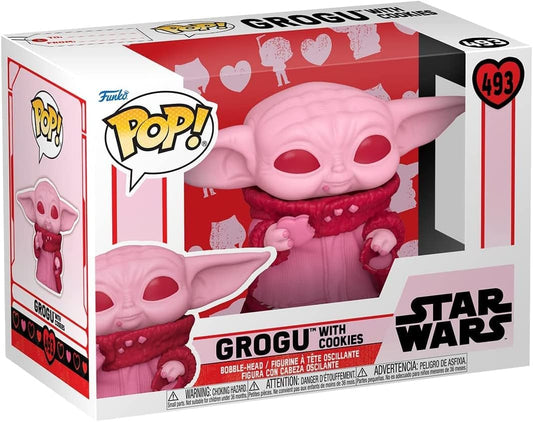 FUNKO POP STAR WARS VALENTINES - GROGU WITH COOKIES 493