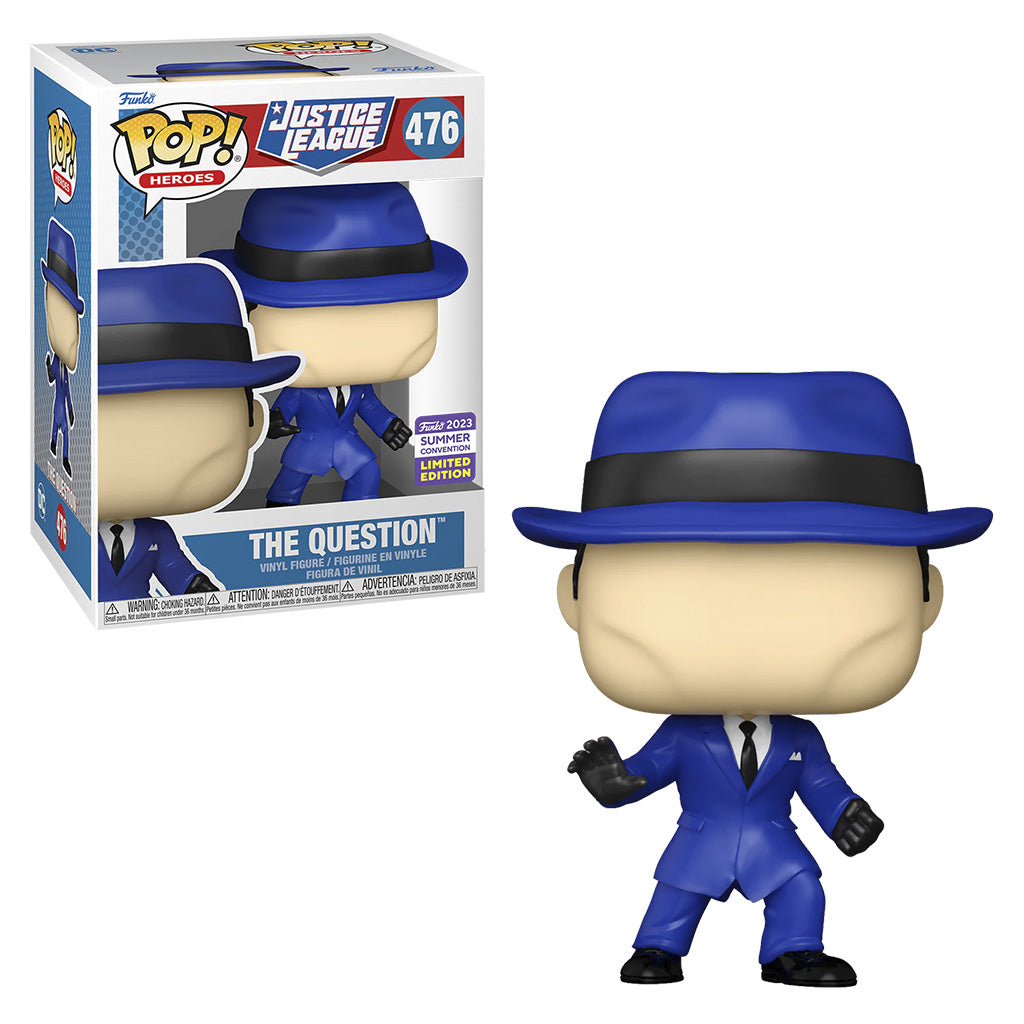 FUNKO POP HEROES DC JUSTICE LEAGUE SAN DIEGO COMIC CON 2023 - THE QUESTION 476