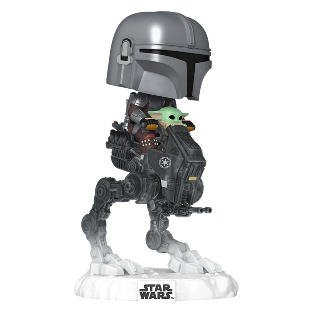 FUNKO POP RIDES STAR WARS: THE MANDALORIAN & GROGU - THE MANDALORIAN & GROGU IN IMPERIAL AT-RT 837