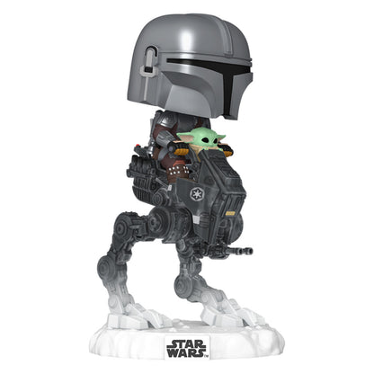 FUNKO POP RIDES STAR WARS: THE MANDALORIAN & GROGU - THE MANDALORIAN & GROGU IN IMPERIAL AT-RT 837