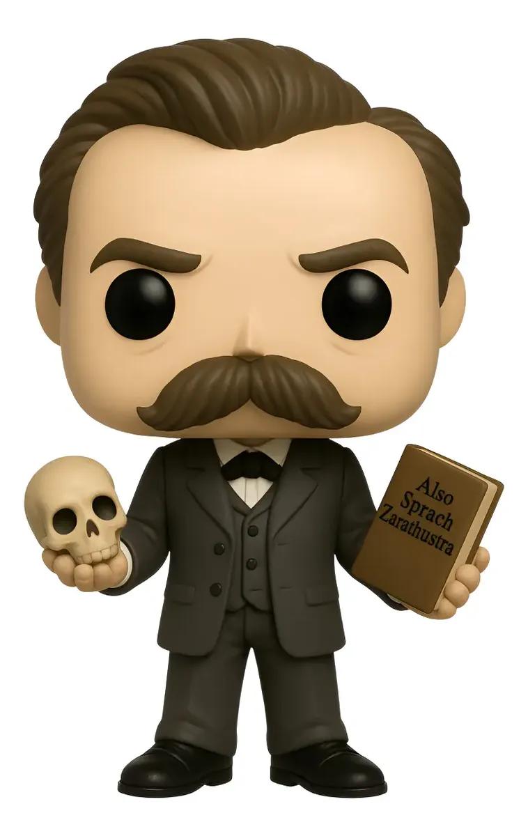 Friedrich Nietzsche Personalizado em 3D Estilo Pop