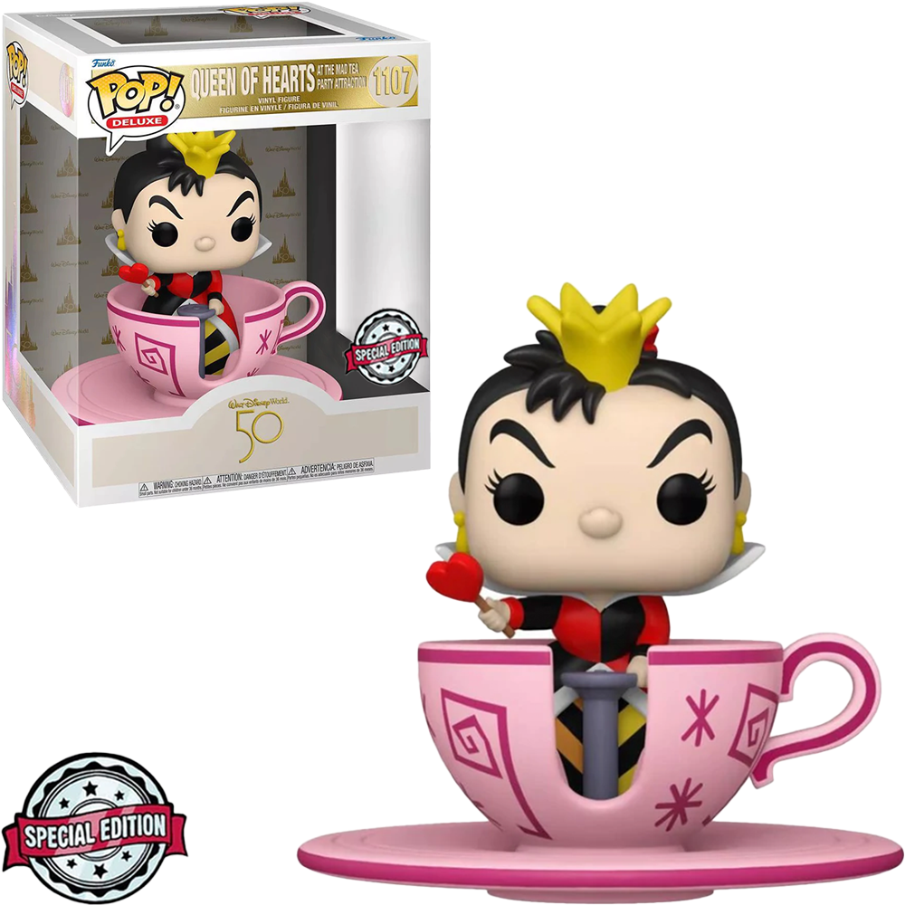 FUNKO POP DISNEY WALT DISNEY WORLD 50TH *DELUXE* QUEEN OF HEARTS *1107
