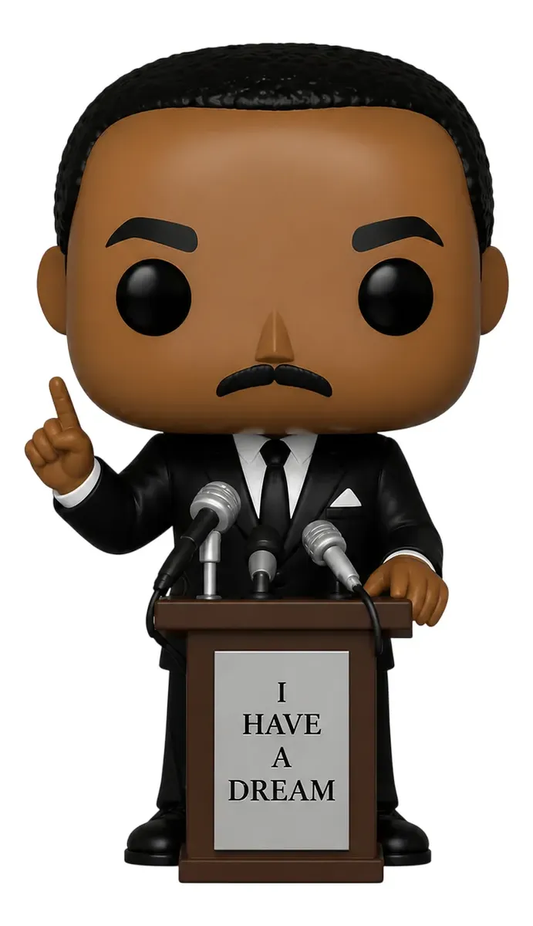 Martin Luther King Jr. Personalizado em 3D Estilo Pop