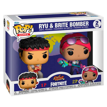 FUNKO POP FORTNITE 5 RYU AND BRITE BOMBER 2PACK