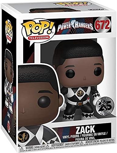 FUNKO POP POWER RANGERS 25TH BLACK ZACK  672
