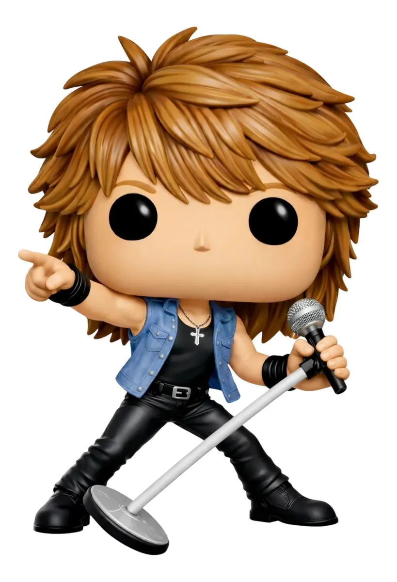 Bon Jovi Personalizado em 3D Estilo Pop