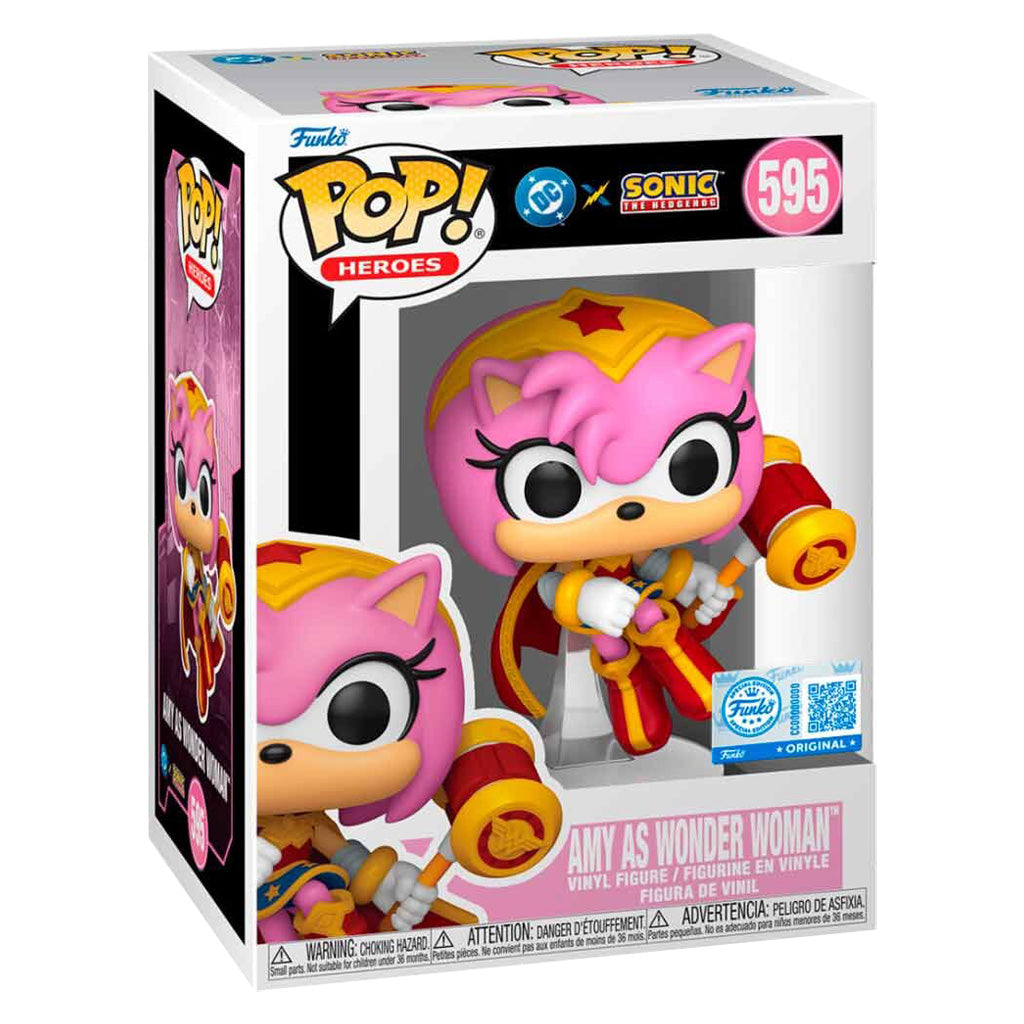 FUNKO POP SONIC AMY AS WONDER WOMAN *EX* 595