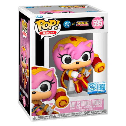 FUNKO POP SONIC AMY AS WONDER WOMAN *EX* 595