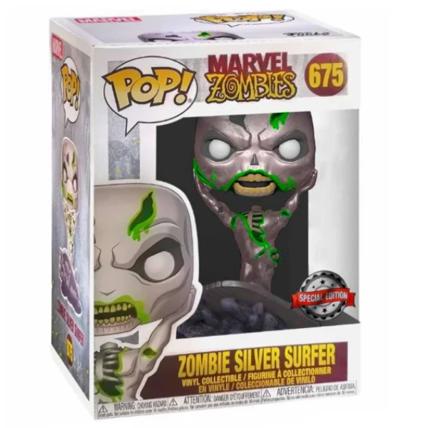 FUNKO POP MARVEL ZOMBIES EXCLUSIVE - ZOMBIE SILVER SURFER 675