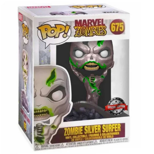 FUNKO POP MARVEL ZOMBIES EXCLUSIVE - ZOMBIE SILVER SURFER 675