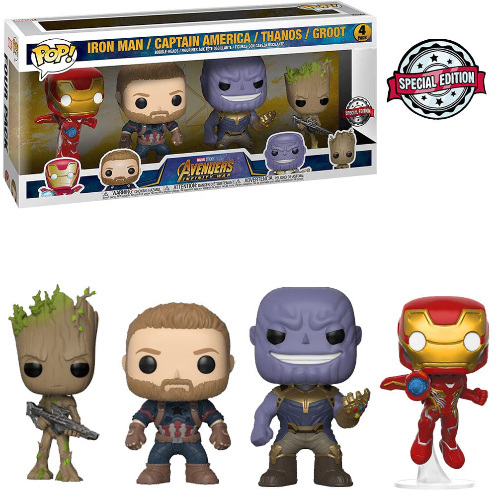 FUNKO POP MARVEL INFINITY WAR 4 PACK 58563