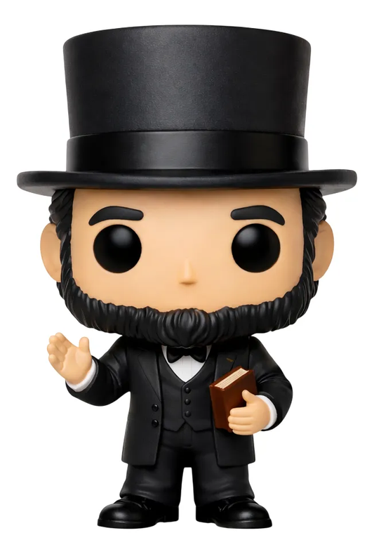 Abraham Lincoln Personalizado em 3D Estilo Pop