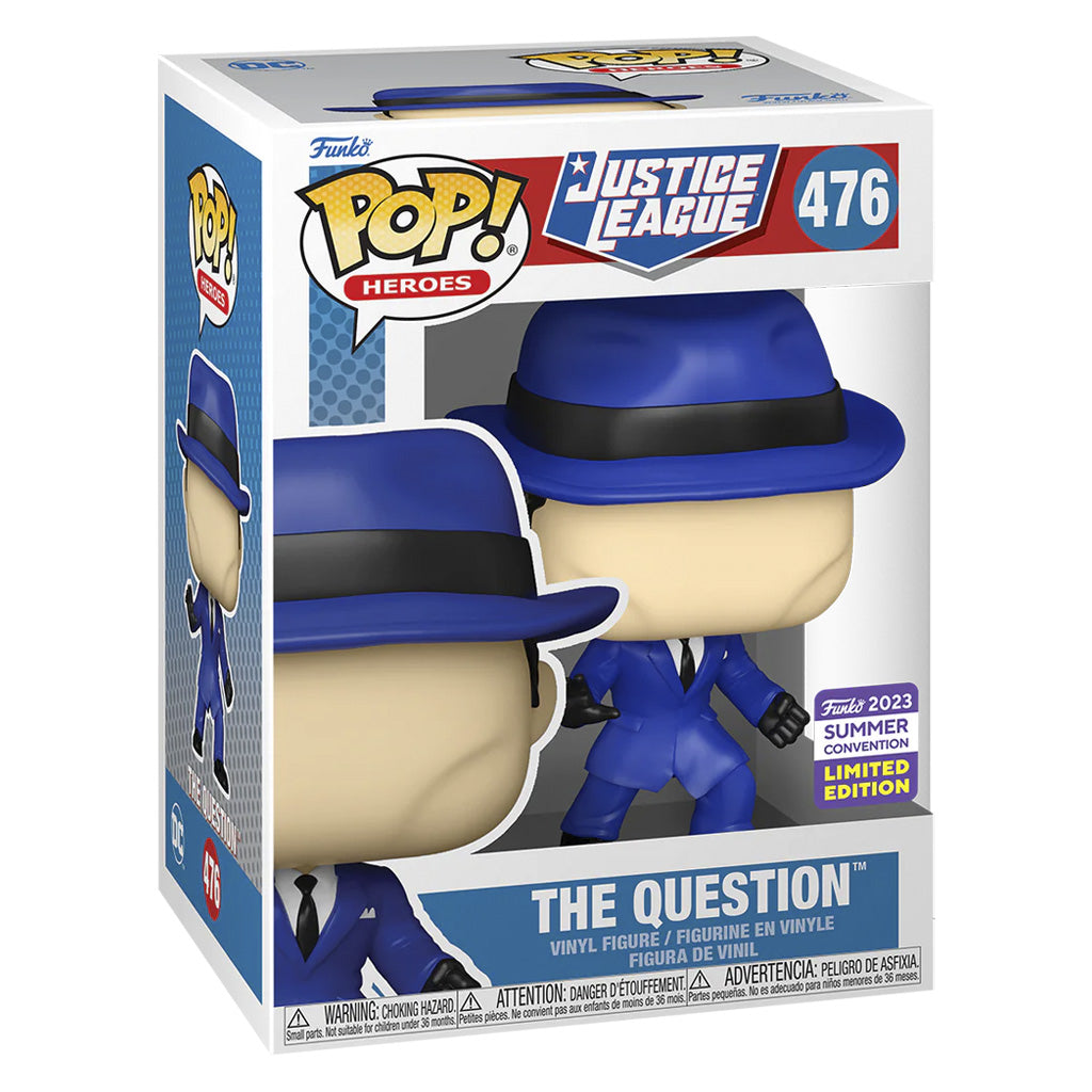 FUNKO POP HEROES DC JUSTICE LEAGUE SAN DIEGO COMIC CON 2023 - THE QUESTION 476