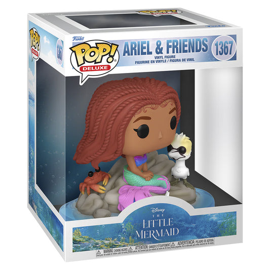 FUNKO POP DISNEY LITTLE MERMAID MOVIE *DELUXE* ARIEL FRIENDS 1367