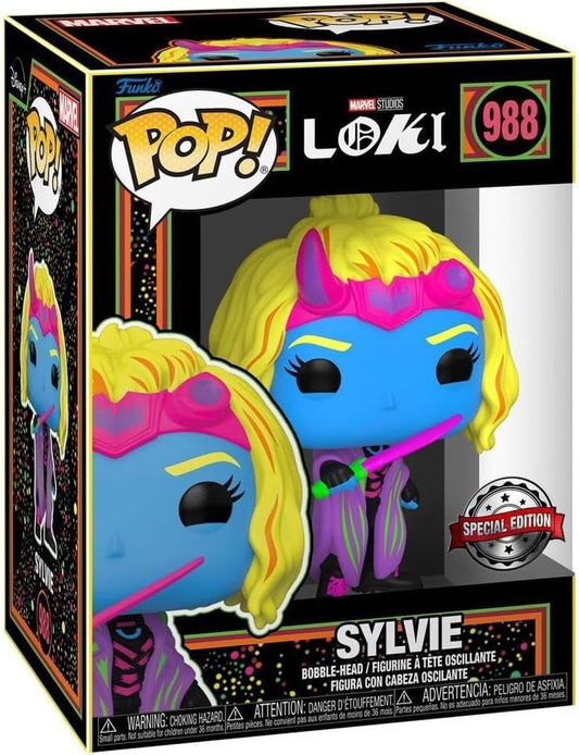 FUNKO POP MARVEL BLACK LIGHT LOKI EXCLUSIVE - SYLVIE 988