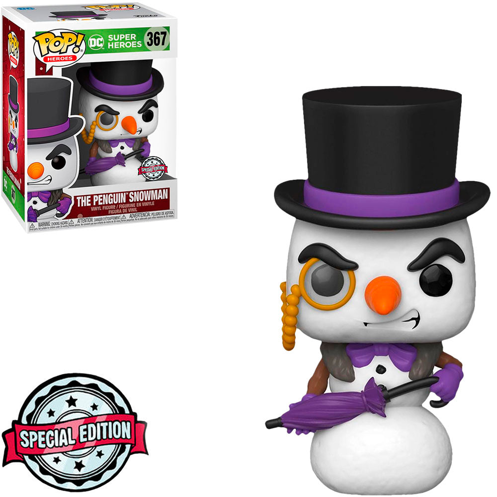 FUNKO POP DC SUPER HEROES EXCLUSIVE - THE PENGUIN SNOWMAN 367