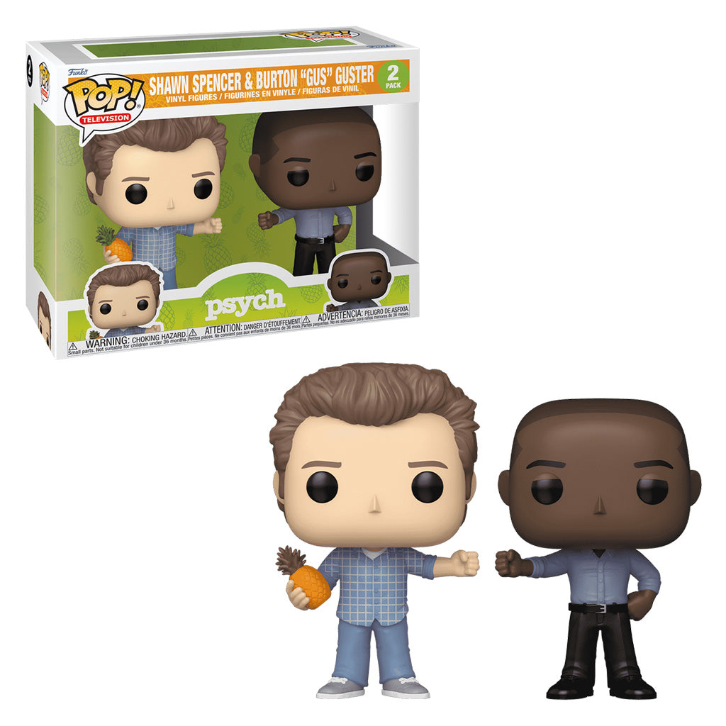 FUNKO POP TELEVISION PSYCH - SHAWN SPENCER & BURTON "GUS" GUSTER 2-PACK