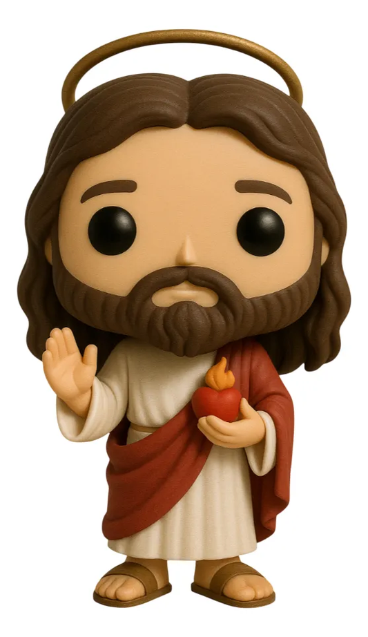 Jesus Boneco Personalizado em 3D Estilo Pop