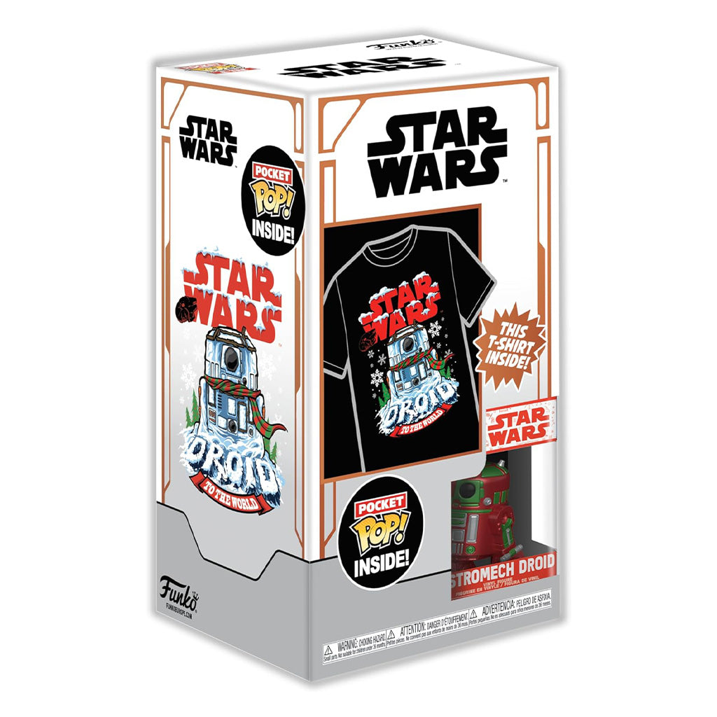 FUNKO POP TEES STAR WARS: R2-D2 POCKET (METALLIC) & CAMISETA TAMANHO L (72939)