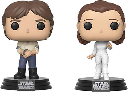 FUNKO POP STAR WARS EMPIRE STRIKES BACK 40 YEARS - HAN SOLO AND PRINCESS LEIA (2 PACK)