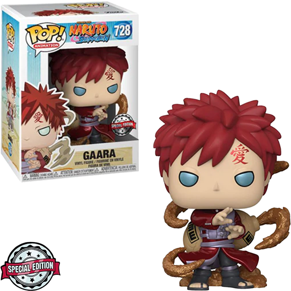 FUNKO POP NARUTO SHIPPUDEN EXCLUSIVE METALIC - GAARA 728