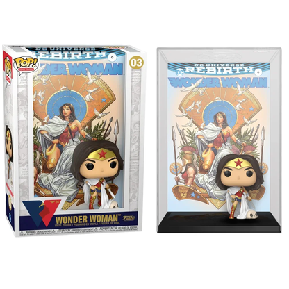 FUNKO POP COMIC COVER WONDER WOMAN REBIRTH ON THRONE 03