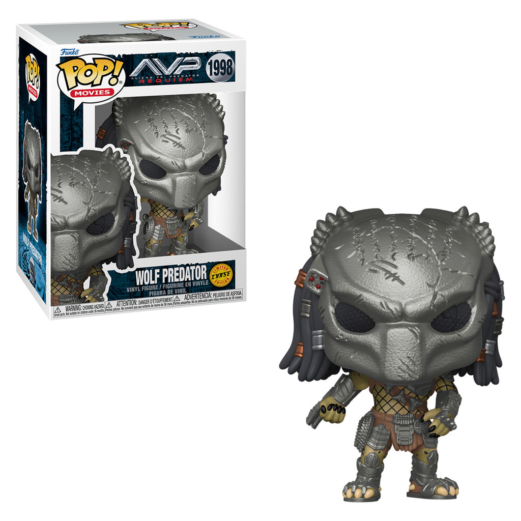 FUNKO POP MOVIES CHASE ALIEN VS. PREDATOR REQUIEM - WOLF PREDATOR 1998
