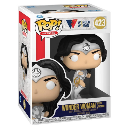 FUNKO POP HEROES WONDER WOMAN 80TH WONDER WHITE LANTERN 423