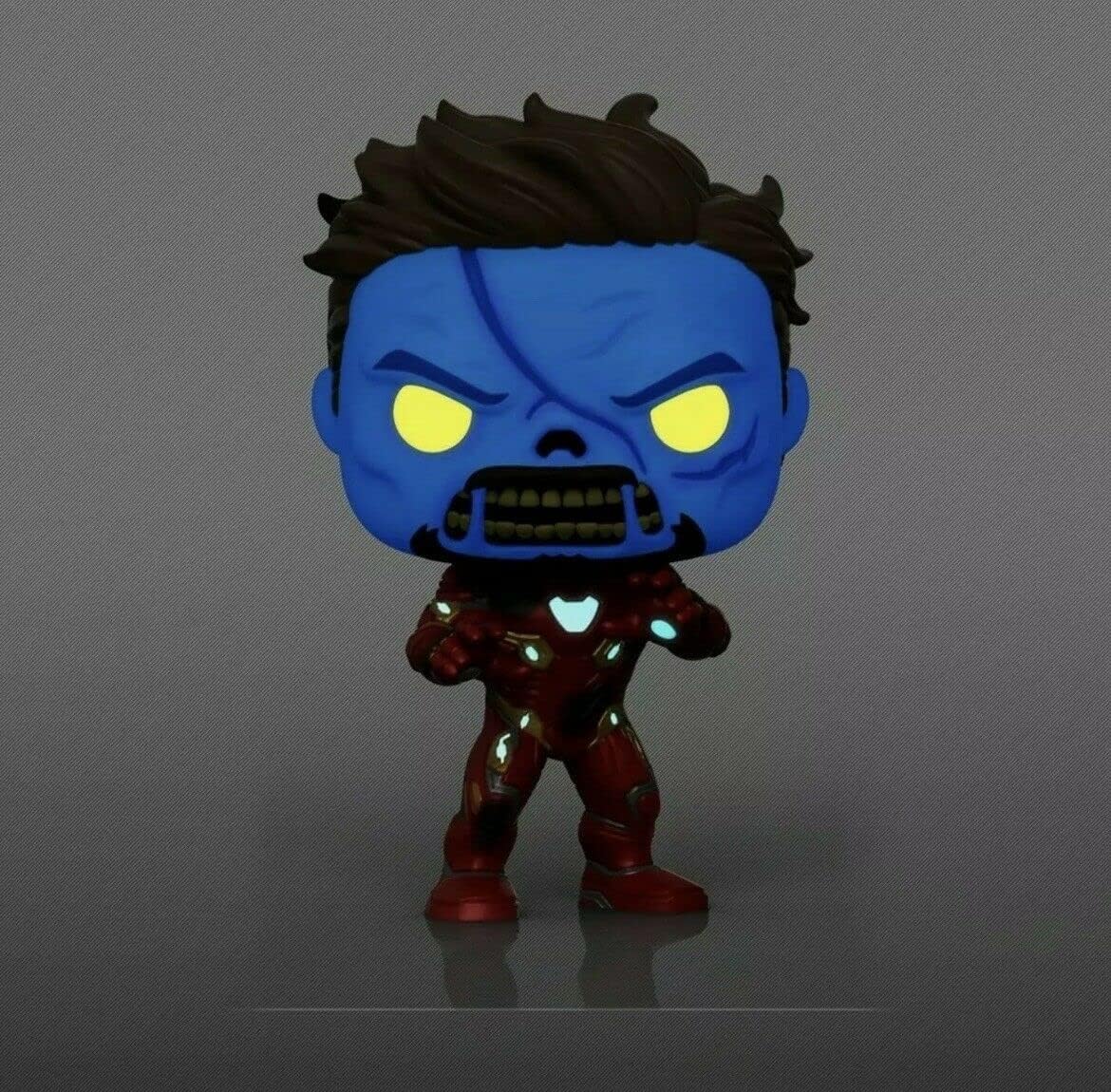 FUNKO POP MARVEL WHAT IF...? EXCLUSIVE - ZOMBIE IRON MAN 944 (GLOWS IN THE DARK)